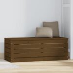 vidaXL Úložný box medovo-hnedý 89x36,5x33 cm masívna borovica – Obrázok 3