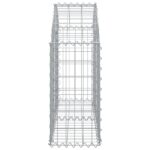 vidaXL Oblúkový gabionový kôš 100x30x60/80 cm pozinkované železo – Obrázok 4