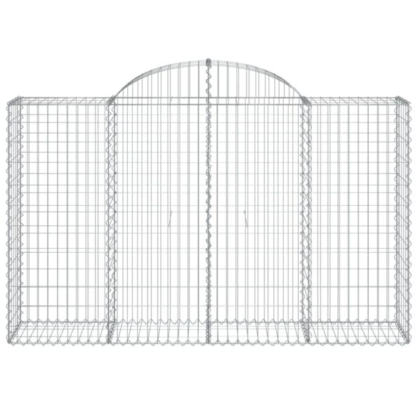 VXL8720845651596_g_en_hd_1.jpg vidaXL Oblúkový gabionový kôš 200x50x120/140 cm pozinkované železo – Obrázok 3