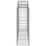 vidaXL Oblúkový gabionový kôš 200x50x120/140 cm pozinkované železo – Obrázok 4