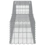 vidaXL Oblúkový gabionový kôš 400x50x40/60 cm pozinkované železo – Obrázok 4