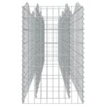 vidaXL Zaoblený gabiónový záhon 400x50x100 cm, pozinkované železo – Obrázok 4