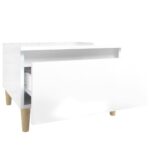 vidaXL Bočné stolíky 2 ks vysoký lesk biele 50x46x35 cm spracov. drevo – Obrázok 9