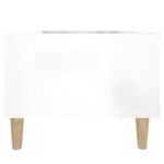 vidaXL Bočné stolíky 2 ks vysoký lesk biele 50x46x35 cm spracov. drevo – Obrázok 10