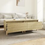 vidaXL Bočné stolíky 2 ks dub sonoma 50x46x35 spracované drevo – Obrázok 3