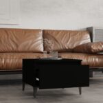 vidaXL Bočný stolík čierny 50x46x35 cm spracované drevo – Obrázok 3
