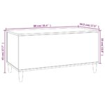 vidaXL Konferenčný stolík dymový dub 90x44,5x45 cm spracované drevo – Obrázok 10