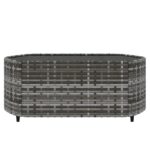 vidaXL 4-dielna záhradná sedacia súprava a vankúše polyratan sivá – Obrázok 8