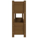 vidaXL Kvetináč medovohnedý 112x25x66 cm borovicový masív – Obrázok 6