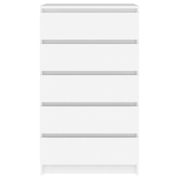 vidaXL Zásuvková skrinka biela 60x36x103 cm spracované drevo – Obrázok 6