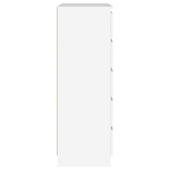 vidaXL Zásuvková skrinka biela 60x36x103 cm spracované drevo – Obrázok 8