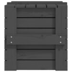 vidaXL Úložný box sivý 58x40,5x42 cm masívna borovica – Obrázok 8