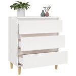 vidaXL Komoda biela 60x35x70 cm spracované drevo – Obrázok 5