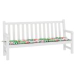 vidaXL Podložka na záhradnú lavičku farebná 200x50x4 cm látka – Obrázok 3