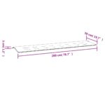 vidaXL Podložka na záhradnú lavičku farebná 200x50x4 cm látka – Obrázok 7