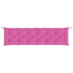 vidaXL Podložka na záhradnú lavičku ružová 200x50x7 cm látka – Obrázok 2