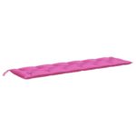vidaXL Podložka na záhradnú lavičku ružová 200x50x7 cm látka – Obrázok 4