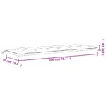 vidaXL Podložka na záhradnú lavičku ružová 200x50x7 cm látka – Obrázok 7