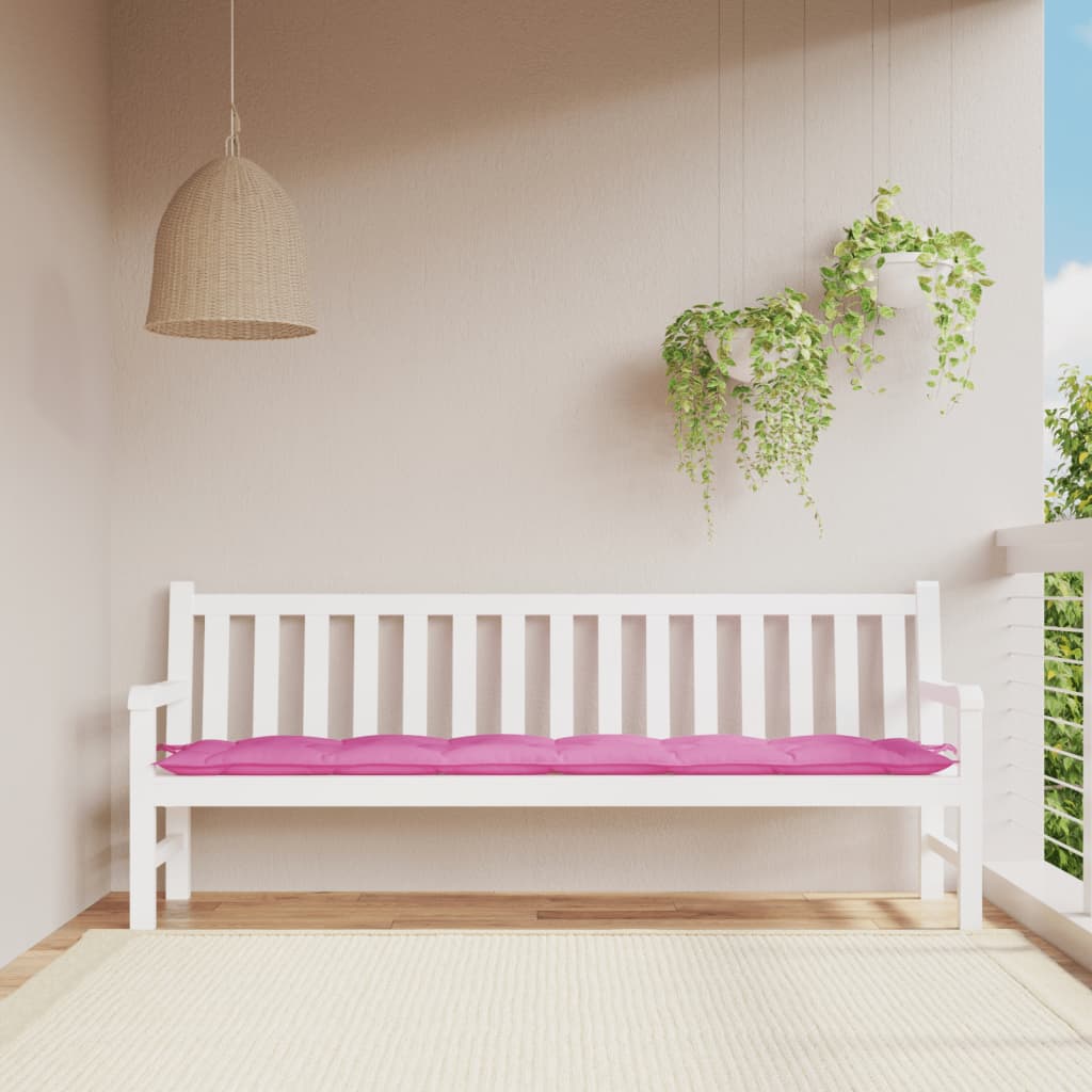 VXL8720845710736_m_en_hd_1.jpg vidaXL Podložka na záhradnú lavičku ružová 200x50x7 cm látka – Obrázok 1