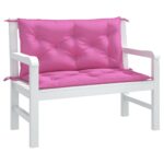 vidaXL Podložky na záhradnú lavičku 2 ks čierne 100x50x7 cm látka – Obrázok 3