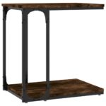 vidaXL Príručný stolík dymový dub 50x35x52 cm spracované drevo – Obrázok 2