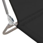 vidaXL Skladacie lehátka 2 ks čierne textilén a oceľ – Obrázok 10