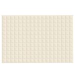 vidaXL Záťažová prikrývka bledokrémová 122x183 cm 9 kg látka – Obrázok 2