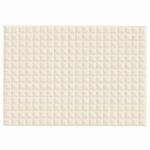 vidaXL Záťažová prikrývka bledokrémová 135x200 cm 10 kg látka – Obrázok 2