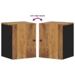 vidaXL Nočný stolík 38x33x48 cm masívne mangovníkové drevo – Obrázok 7