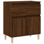 vidaXL Komoda hnedý dub 60x35x70 cm spracované drevo – Obrázok 2