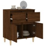 vidaXL Komoda hnedý dub 60x35x70 cm spracované drevo – Obrázok 5