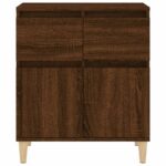 vidaXL Komoda hnedý dub 60x35x70 cm spracované drevo – Obrázok 7