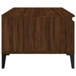 vidaXL Konferenčný stolík hnedý dub 90x50x36,5 cm spracované drevo – Obrázok 8