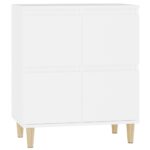 vidaXL Komoda biela 60x35x70 cm spracované drevo – Obrázok 2