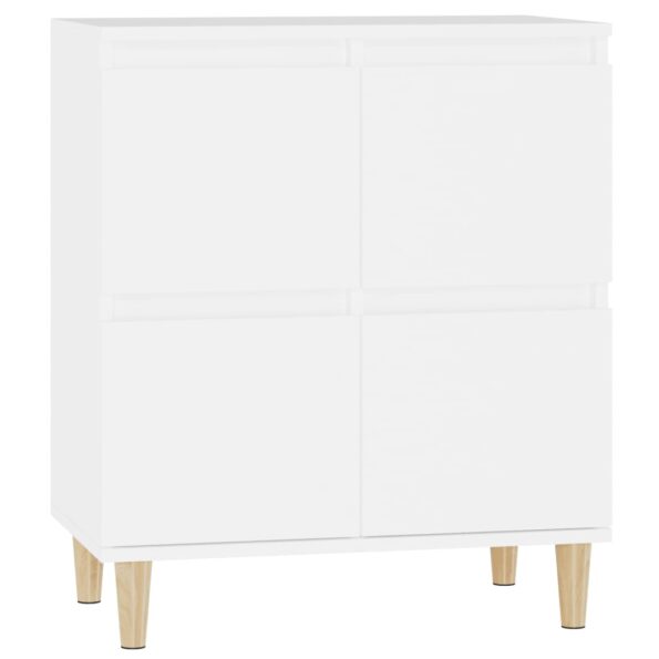 vidaXL Komoda biela 60x35x70 cm spracované drevo – Obrázok 2