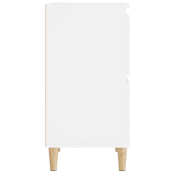 vidaXL Komoda biela 60x35x70 cm spracované drevo – Obrázok 7