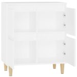 vidaXL Komoda biela 60x35x70 cm spracované drevo – Obrázok 8