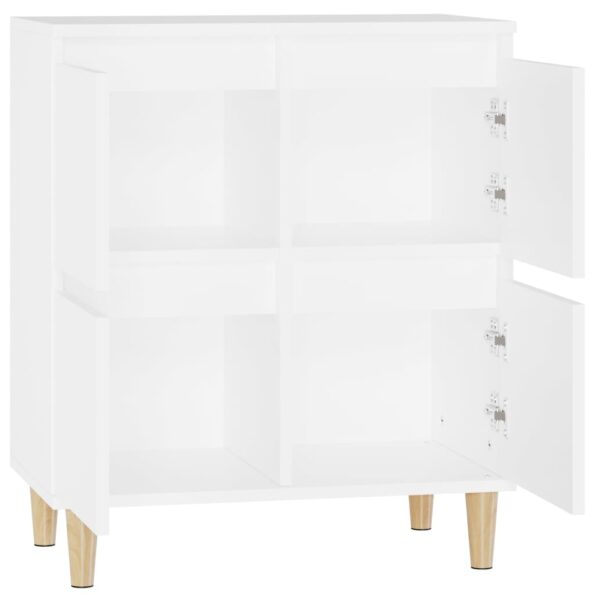 vidaXL Komoda biela 60x35x70 cm spracované drevo – Obrázok 8