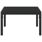 vidaXL Záhradný konferenčný stolík čierny 60x60x35 cm oceľ – Obrázok 3
