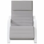 vidaXL Hojdacie kreslo bledosivé látkové – Obrázok 3