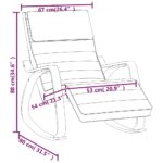 vidaXL Hojdacie kreslo bledosivé látkové – Obrázok 8