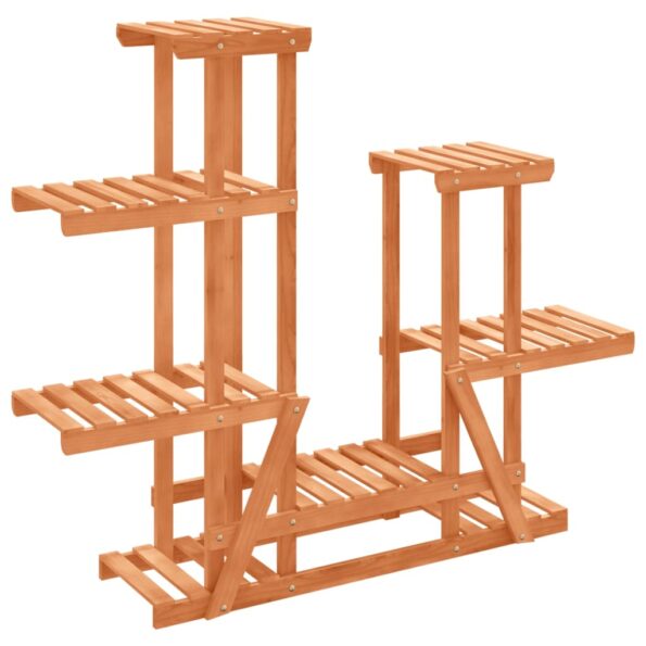 vidaXL Stojan na kvetiny 95x25x96 cm masívna jedľa – Obrázok 2