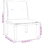 vidaXL Záhradná stolička s podložkami čierna a sivá polyratan – Obrázok 10