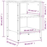 vidaXL Botník dymový dub 38x35x50 cm kompozitné drevo – Obrázok 9