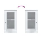 vidaXL Komoda biela 37,5x35,5x67,5 cm kompozitné drevo – Obrázok 9