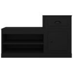 vidaXL Botník čierny 100x42x60 cm kompozitné drevo – Obrázok 6