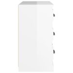 vidaXL Komoda lesklá biela 70x35,5x67,5 cm spracované drevo – Obrázok 7