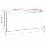 vidaXL Úložný box biely 70x40x38 cm spracované drevo – Obrázok 10