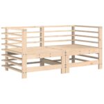 vidaXL Rohové pohovky s vankúšmi 2 ks borovicový masív – Obrázok 3