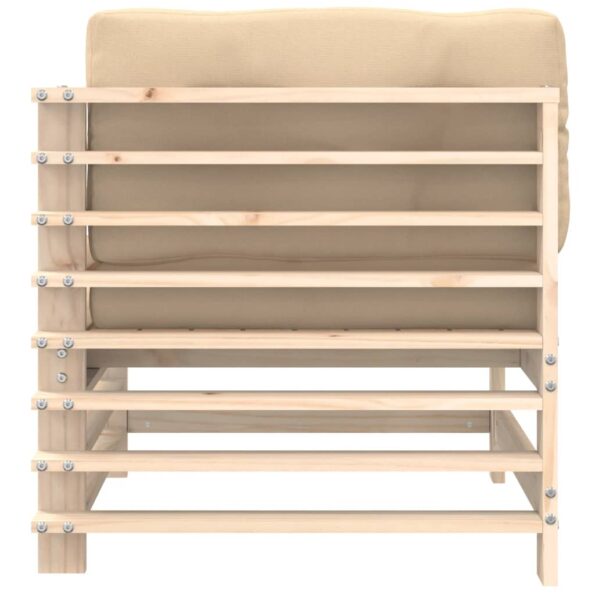 vidaXL Rohové pohovky s vankúšmi 2 ks borovicový masív – Obrázok 6